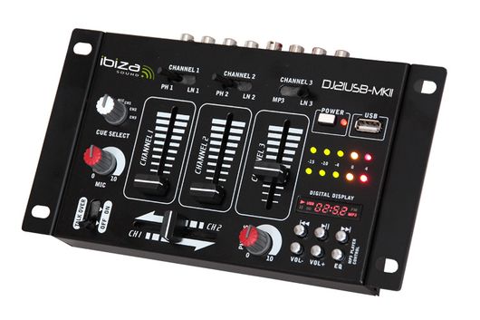DJ21USB-MKII Ibiza Sound mixer