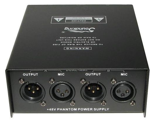 EE302 Soundking Dual Channel Phantom Power Supply