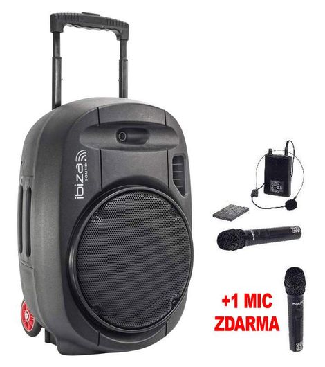 PORT12UHF-MKII 3MIC Ibiza battery speaker